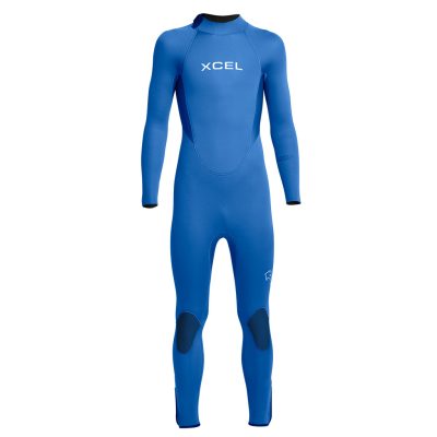 4/3 Axis Back Zip Wetsuit Black - XCEL Wetsuits UK